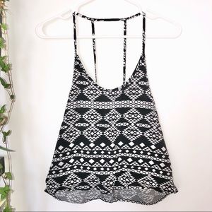 5/$20 Slightly cropped tank top with low, strappy back, XS